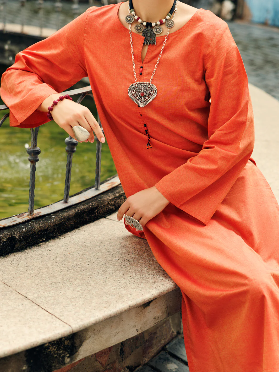 Mustard Yarn Dyed Formal 2 Piece Stitched - AL-2PS-LKS-984 - Image 3