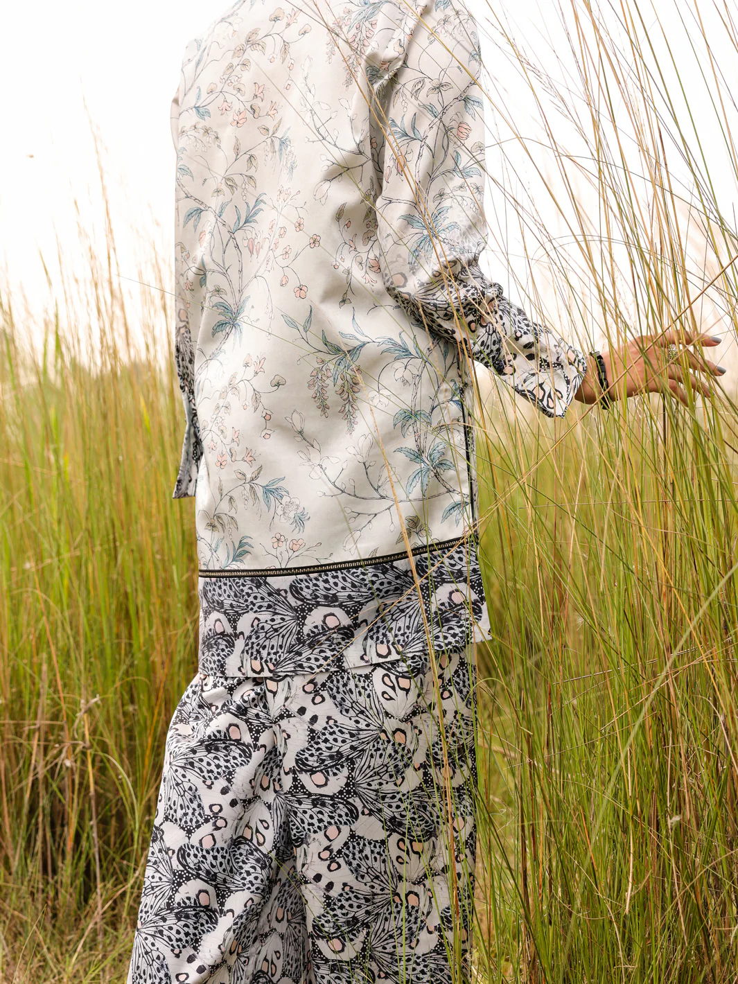 Grey Silk 3 Piece  Formal Stitched - AL-3PS-LS-382 - Image 2
