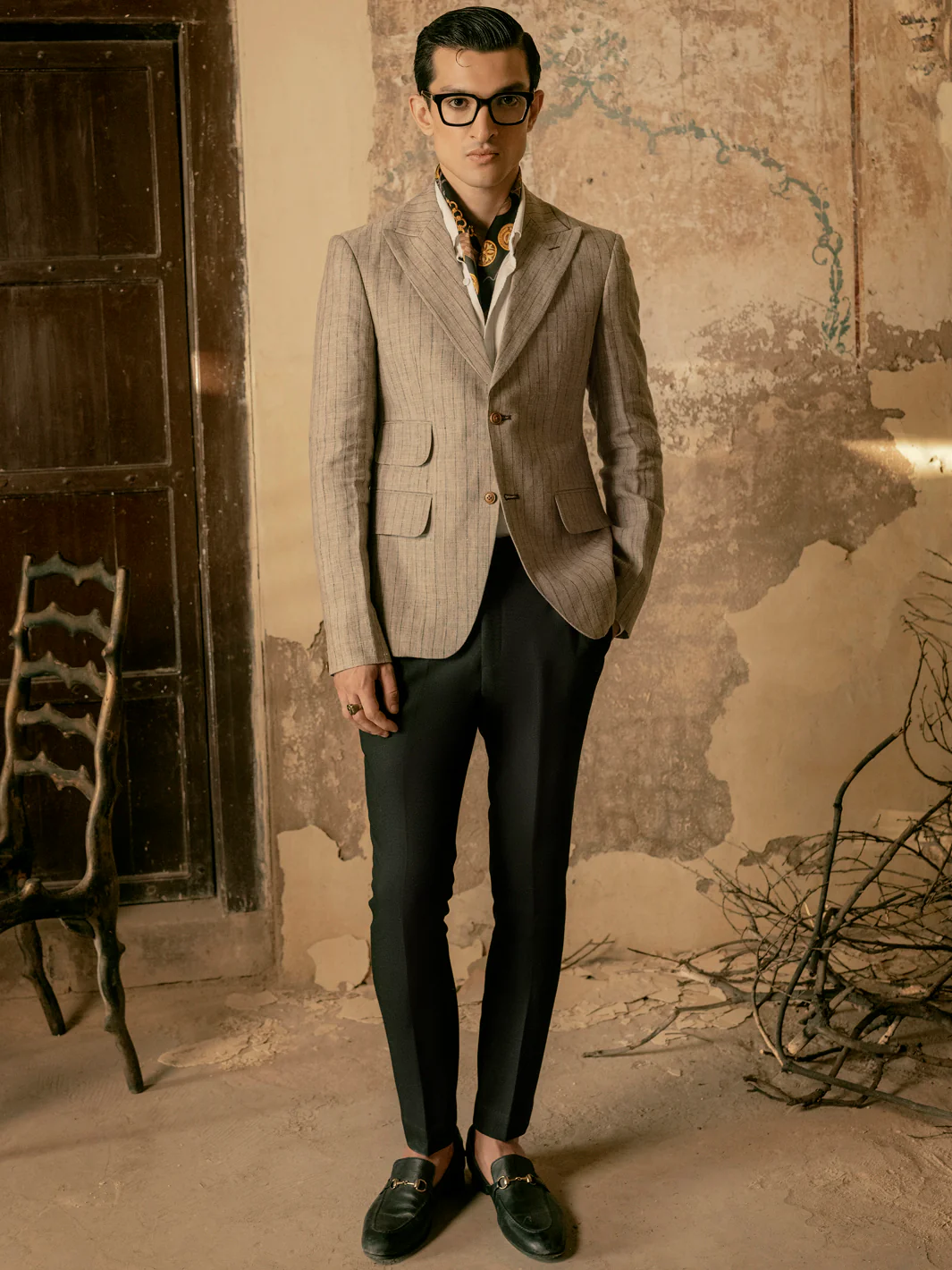 Sand Linen Blazer - AL-BLR-005 - Image 2