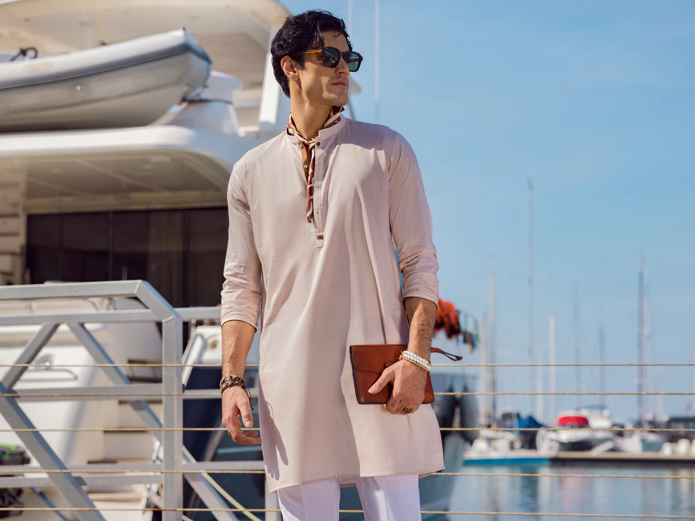 Peach Kurta - AL-K-1055 - Image 2