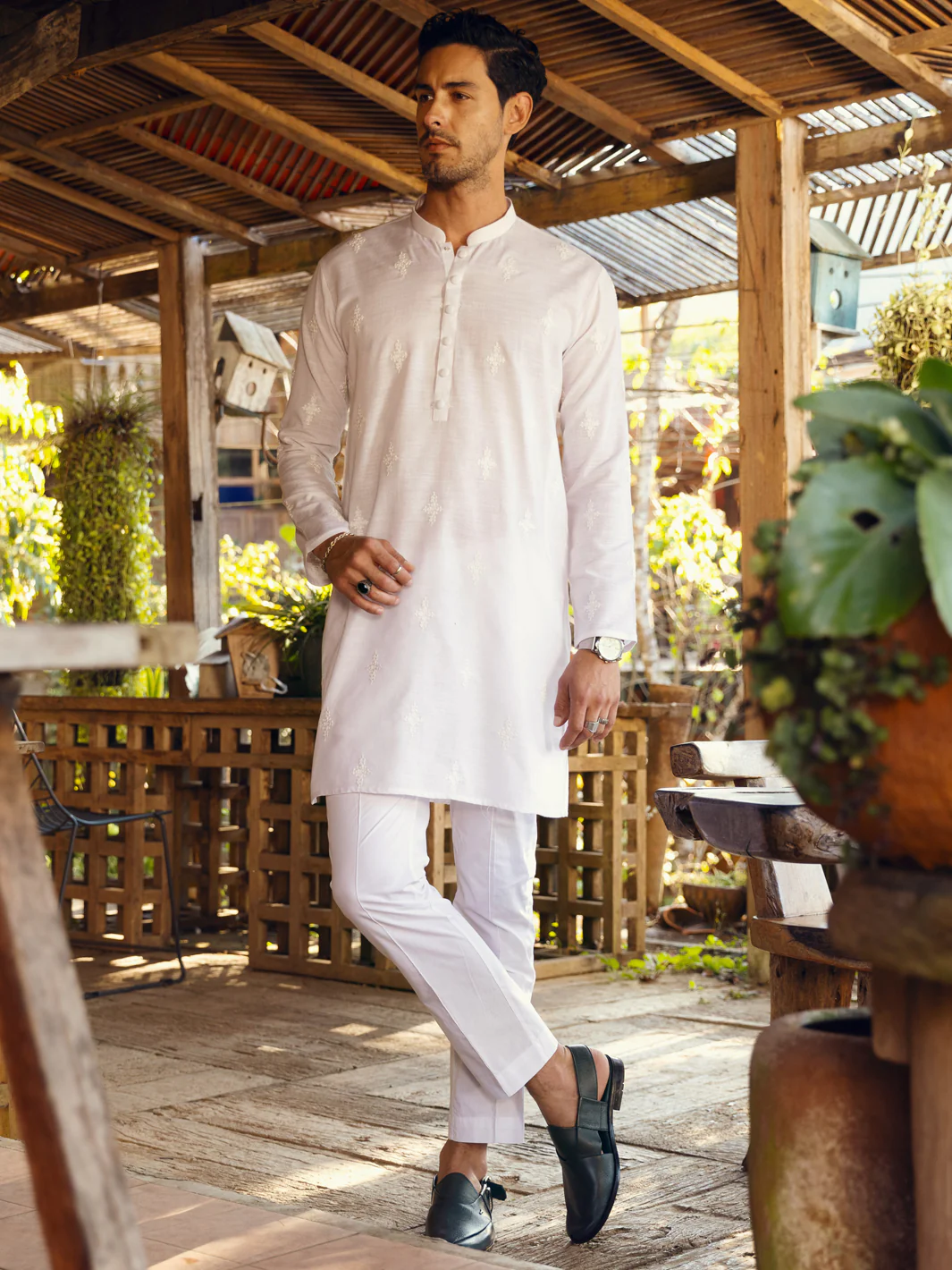 White Kurta - AL-K-1063C