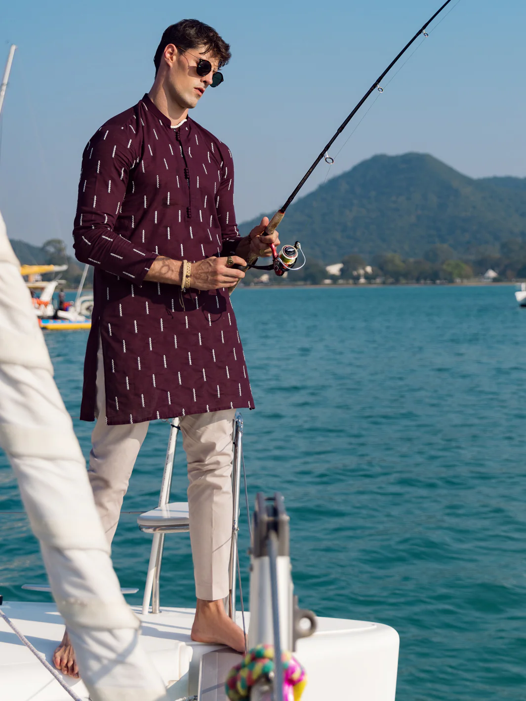 Maroon Kurta - AL-K-1064A