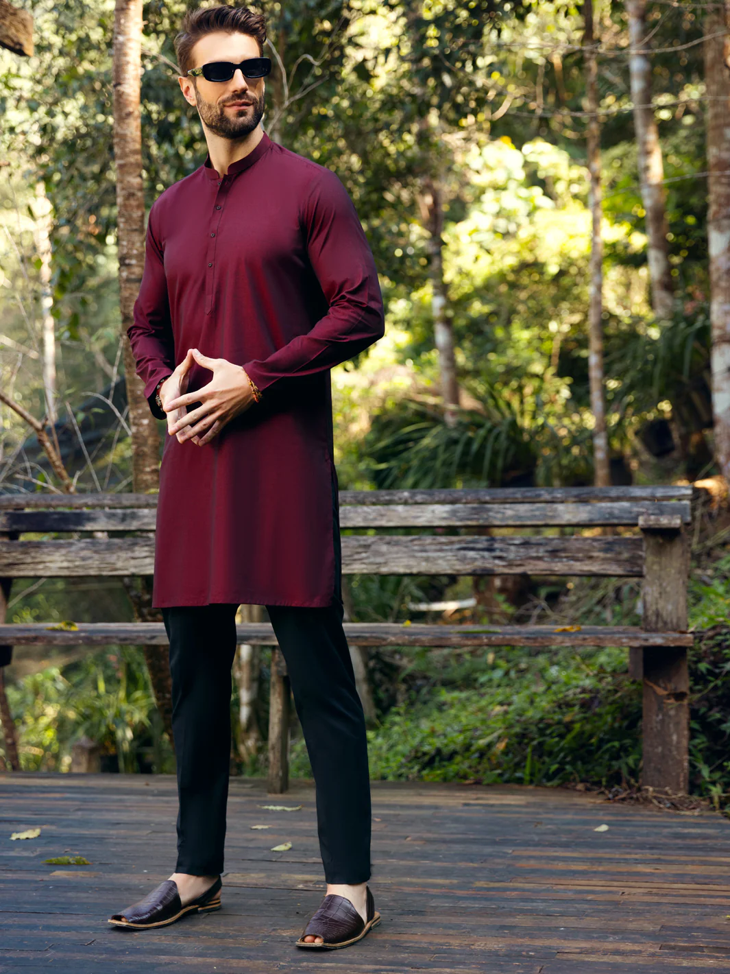 Maroon Kurta - AL-K-1067