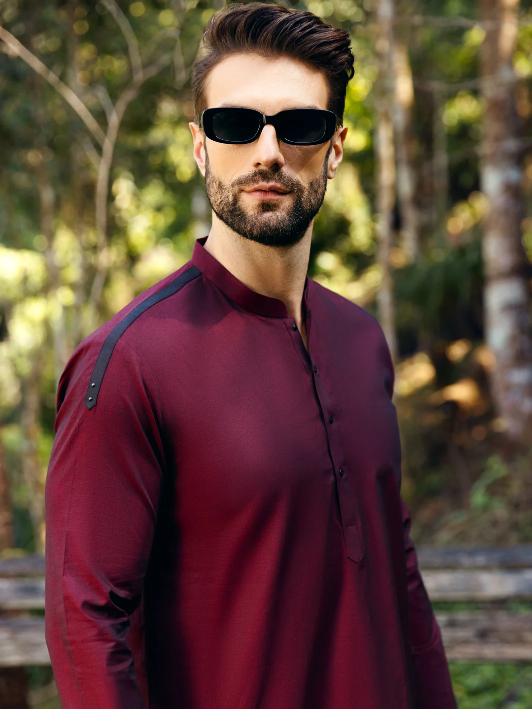 Maroon Kurta - AL-K-1067 - Image 6