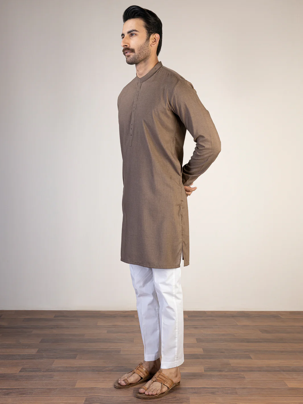 Brown Kurta - AL-K-1077
