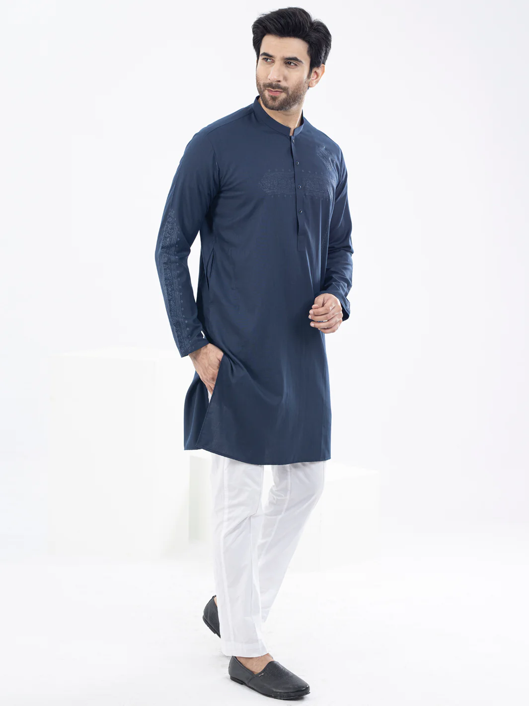 Blue Kurta - AL-K-1094