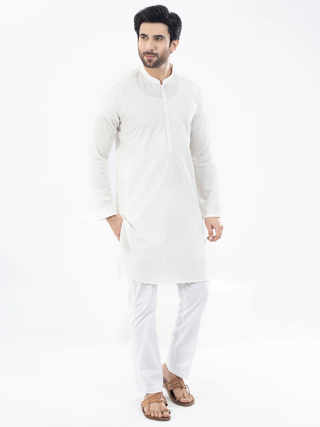 White Kurta - AL-K-1099
