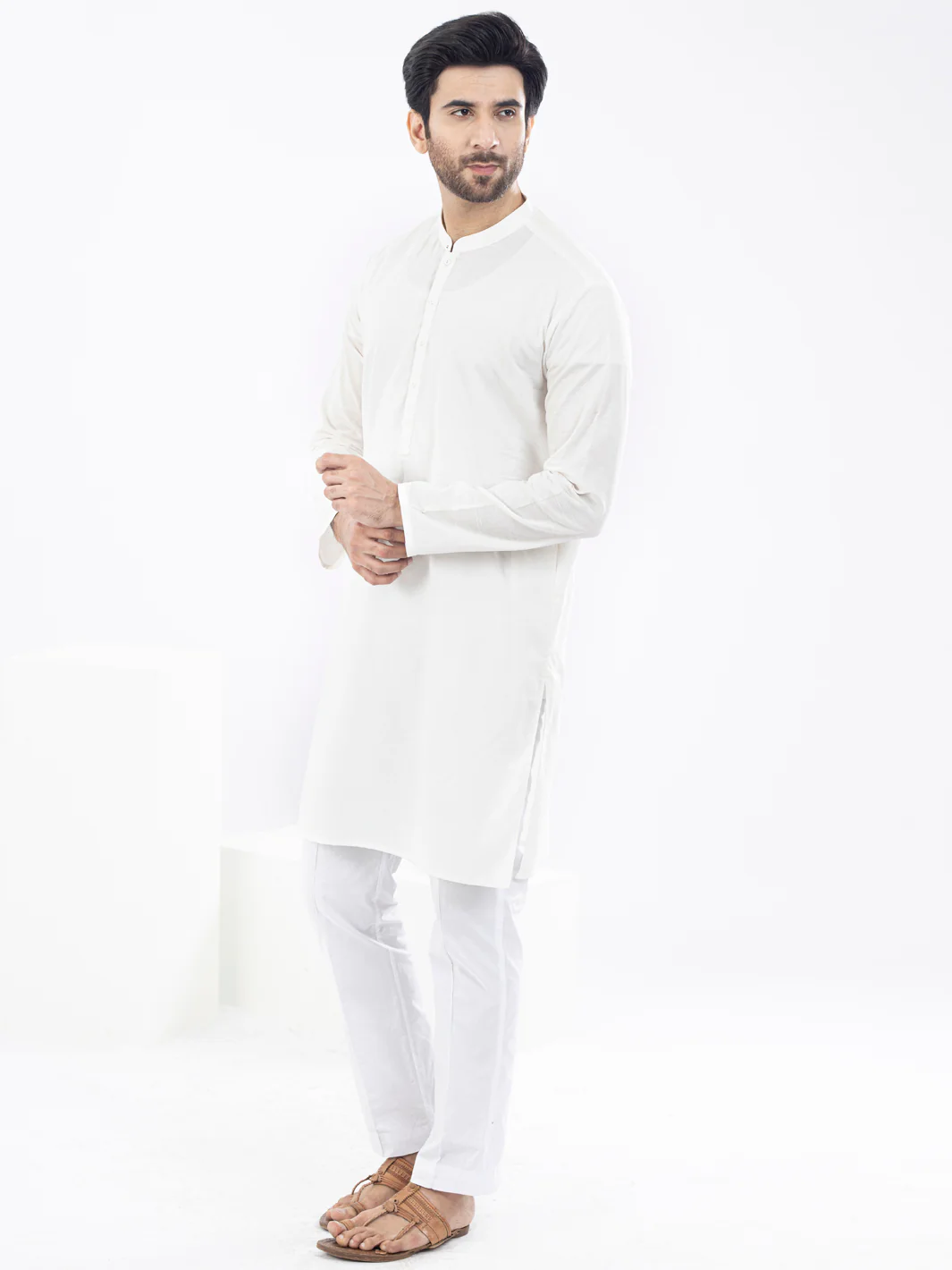White Kurta - AL-K-1099 - Image 3