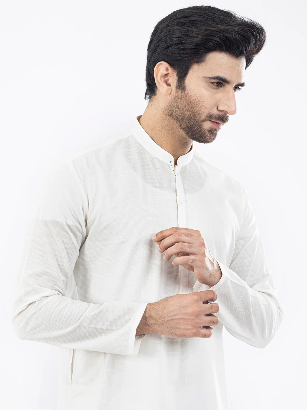 White Kurta - AL-K-1099 - Image 4