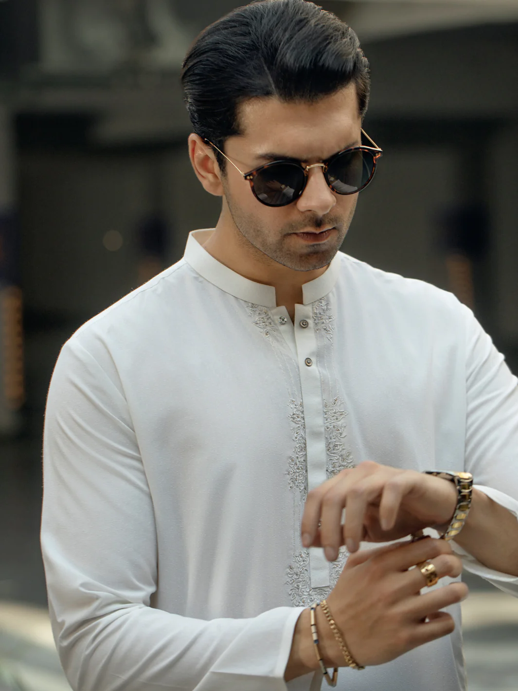Off White Kurta - AL-K-1104 - Image 2