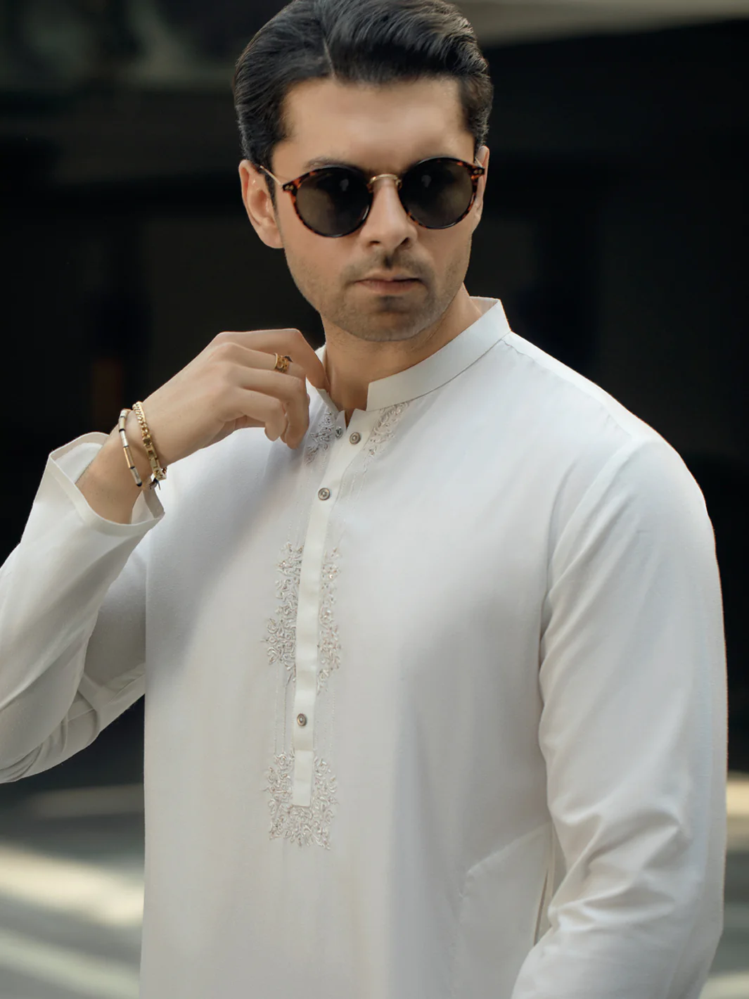 Off White Kurta - AL-K-1104 - Image 3