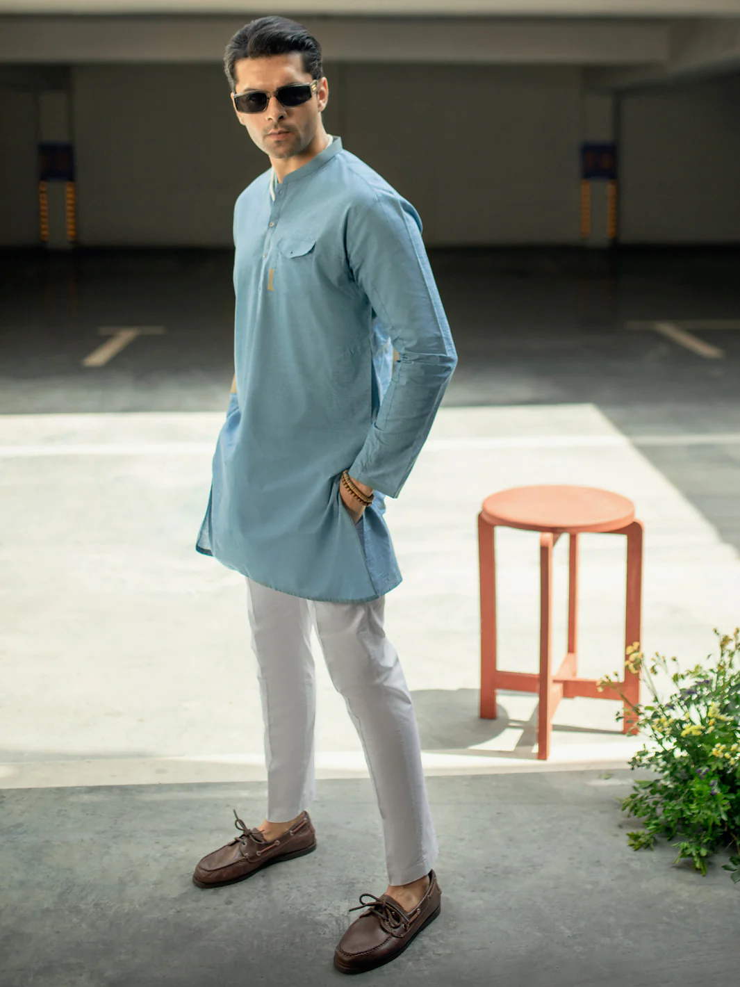 Blue Kurta - AL-K-1125