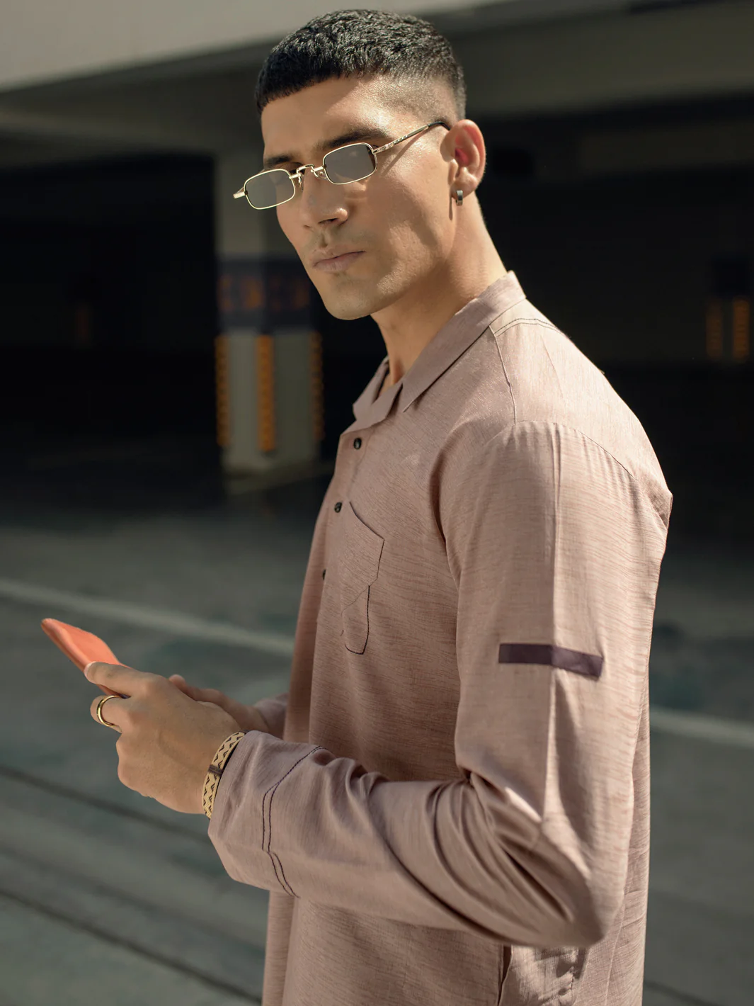 Brown Kurta - AL-K-1127 - Image 4