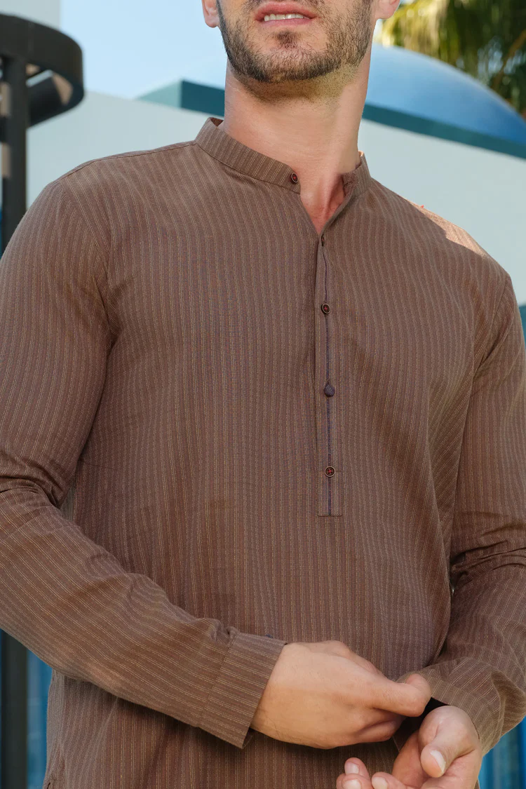Mustard Bunnat Kurta - AL-K-838 - Image 2