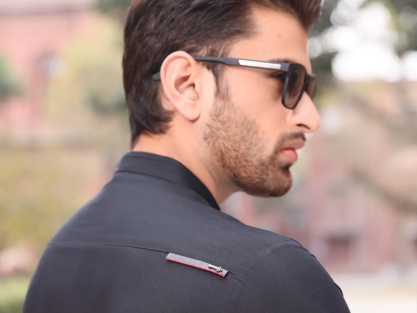 Black Blended Kameez Shalwar - AL-KS-2545 - Image 3