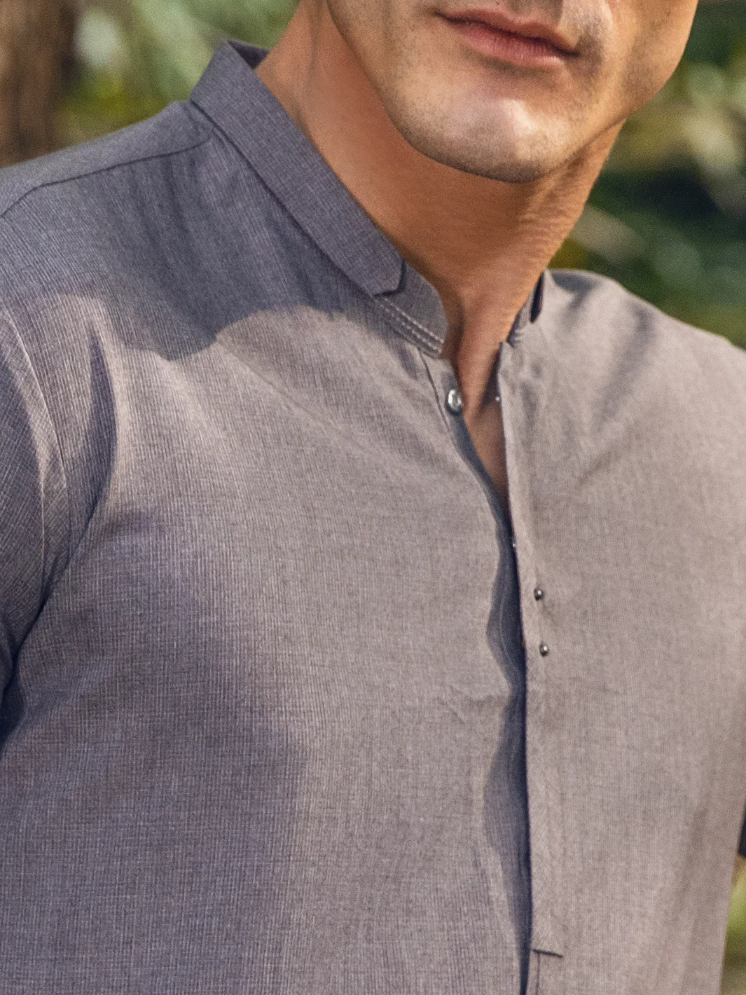 Grey Kameez Shalwar - AL-KS-2826 - Image 6