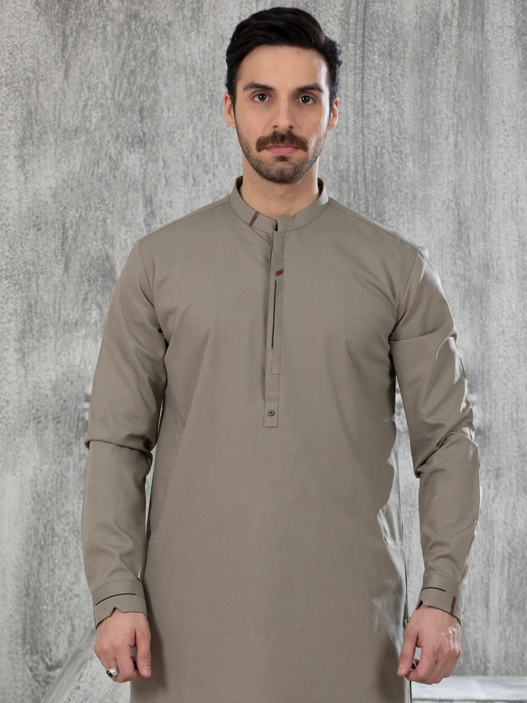 Green Blended Kameez Shalwar - AL-KS-2843 - Image 4