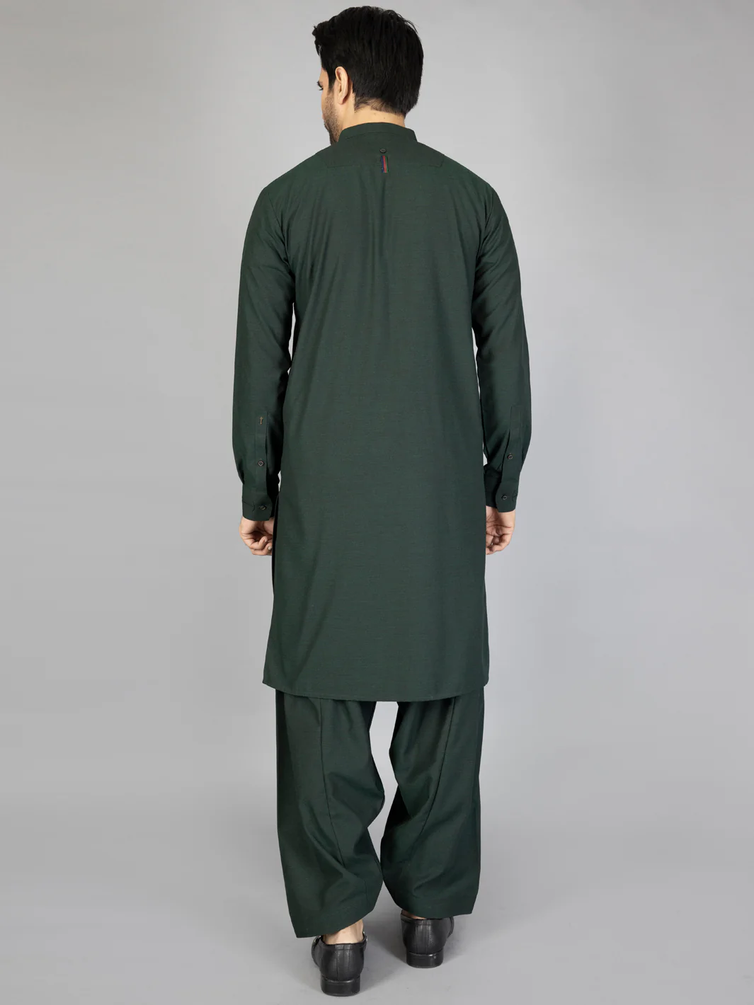 Green Blended Kameez Shalwar - AL-KS-2862 - Image 3