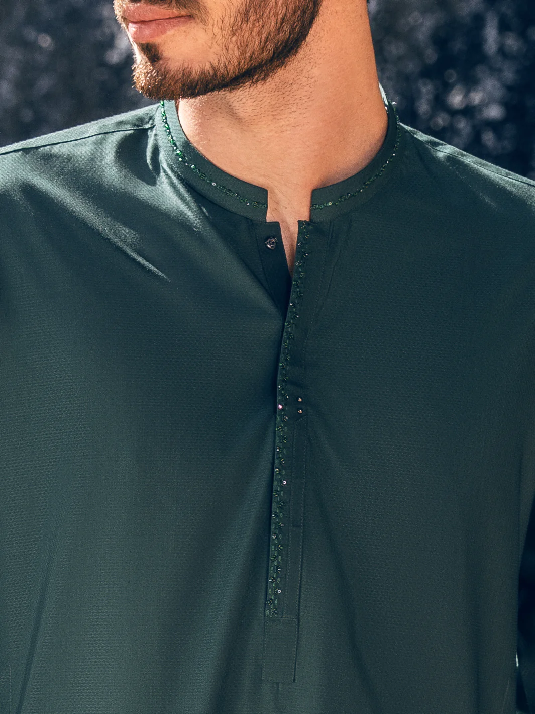 Green Kameez Shalwar - AL-KS-2892 - Image 4