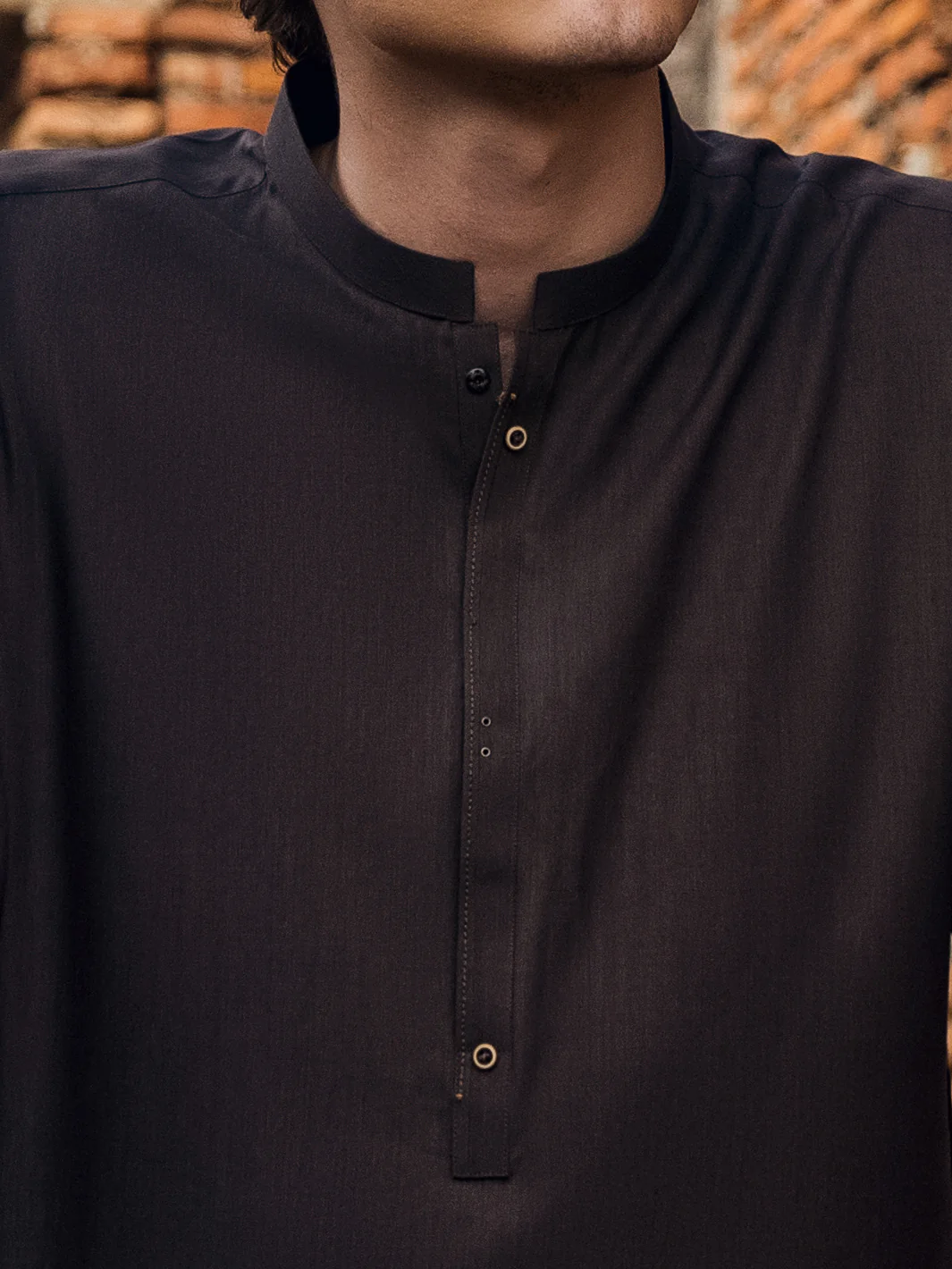 Brown Kameez Shalwar - AL-KS-2911 - Image 4