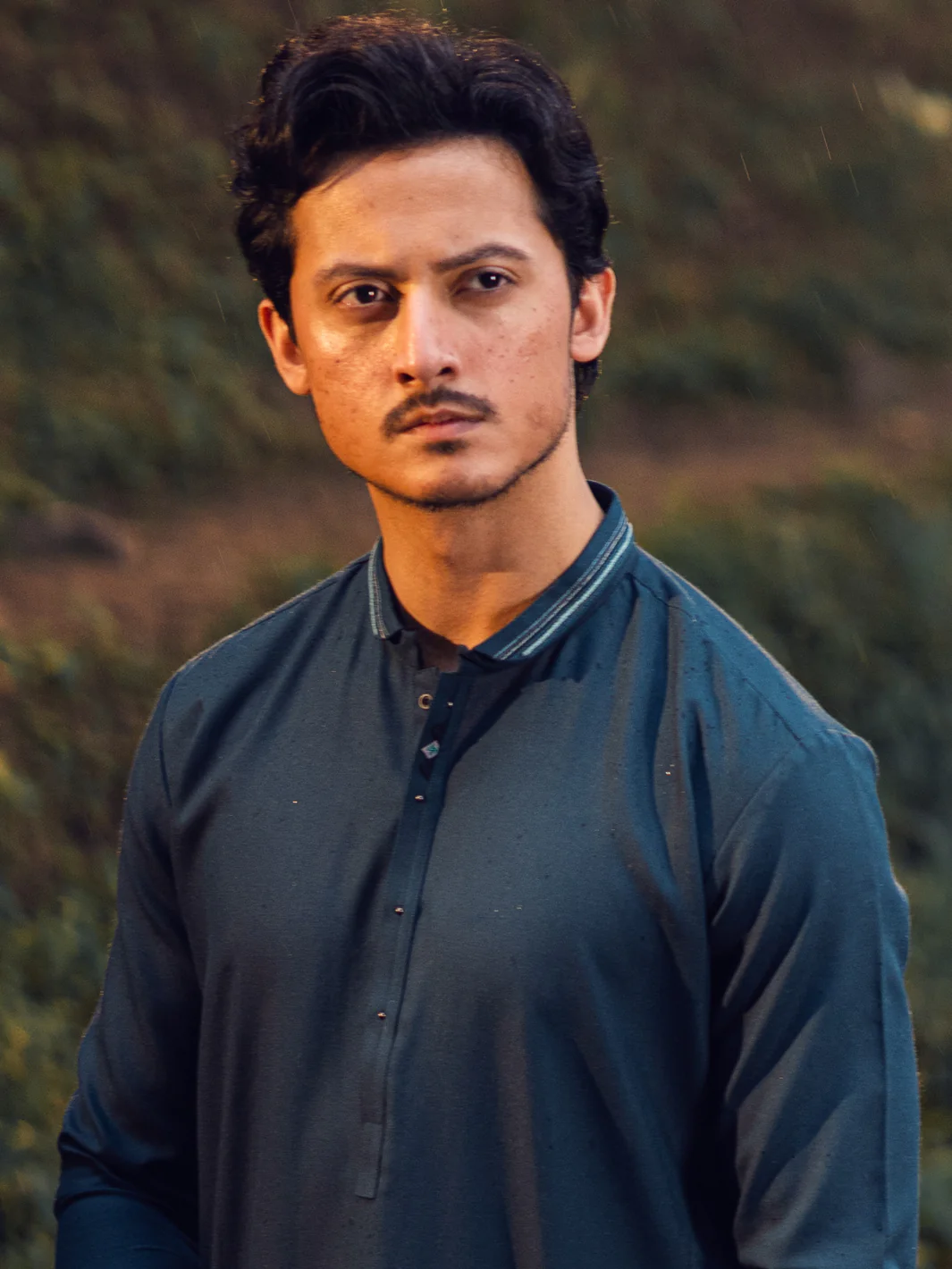 Teal Kameez Shalwar - AL-KS-2938 - Image 3