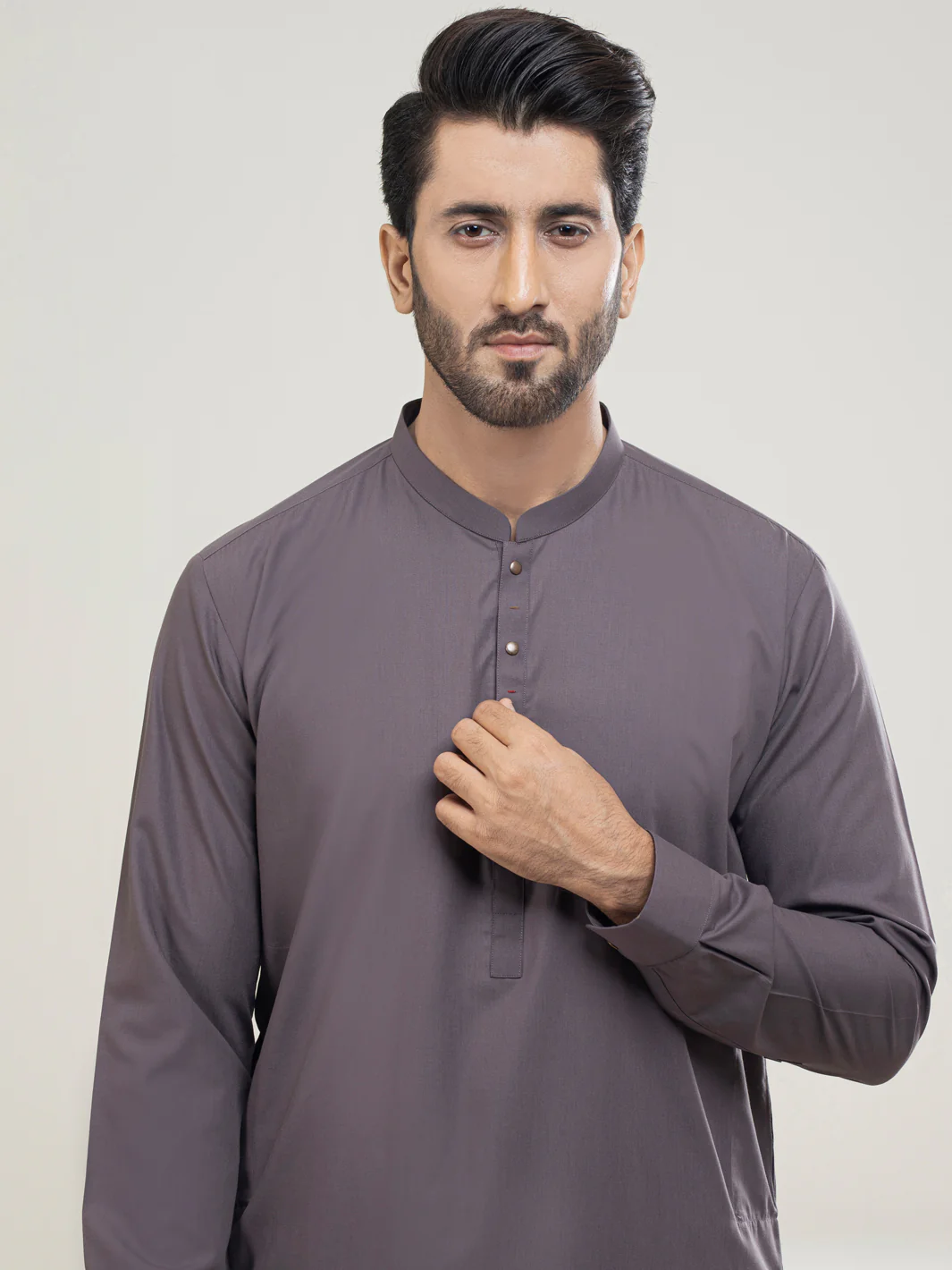 Dull Purple Kameez Shalwar - AL-KS-2953 - Image 3