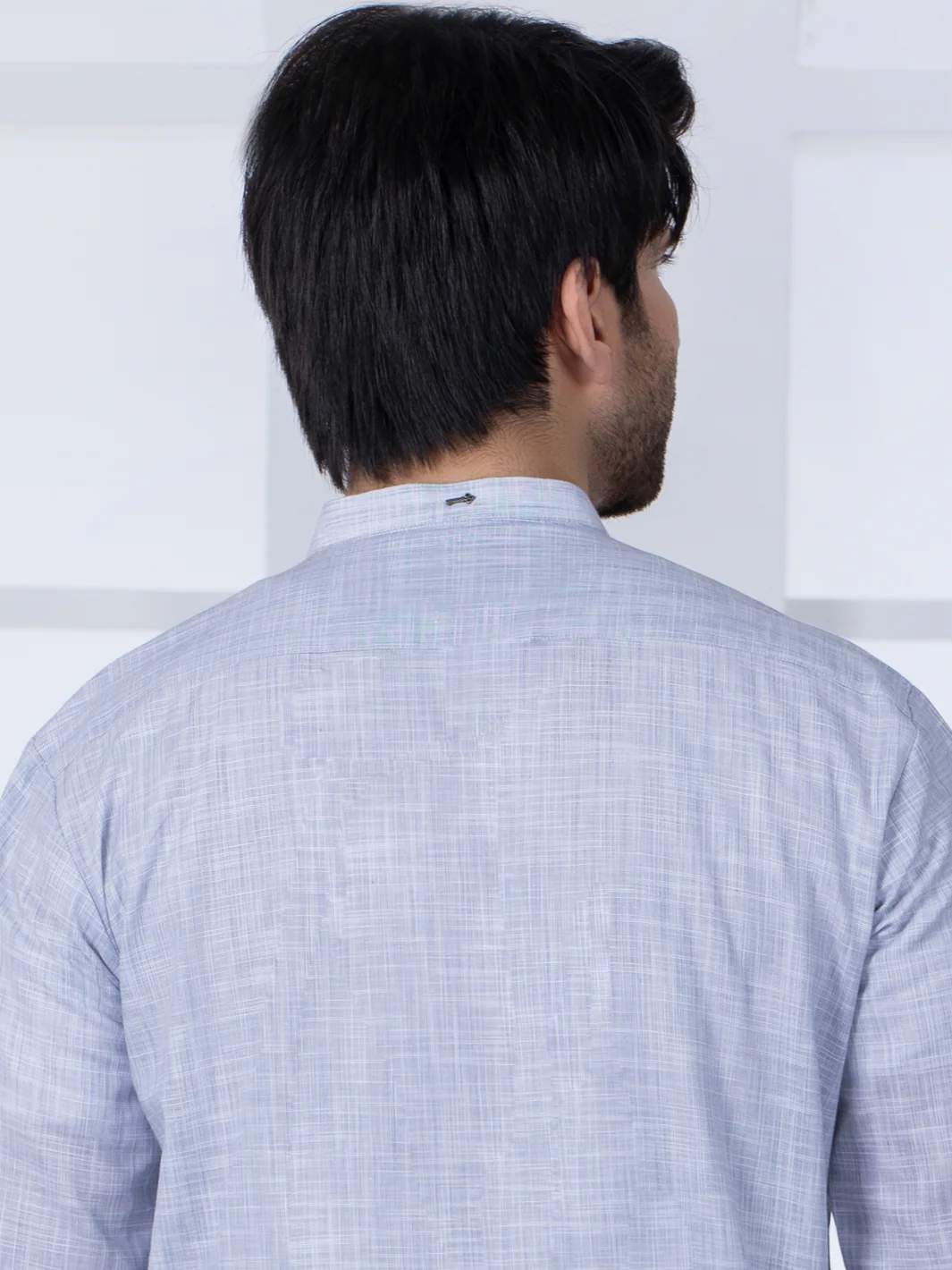 Light Grey Cotton Kurta Trouser - AL-KT-2801A - Image 3