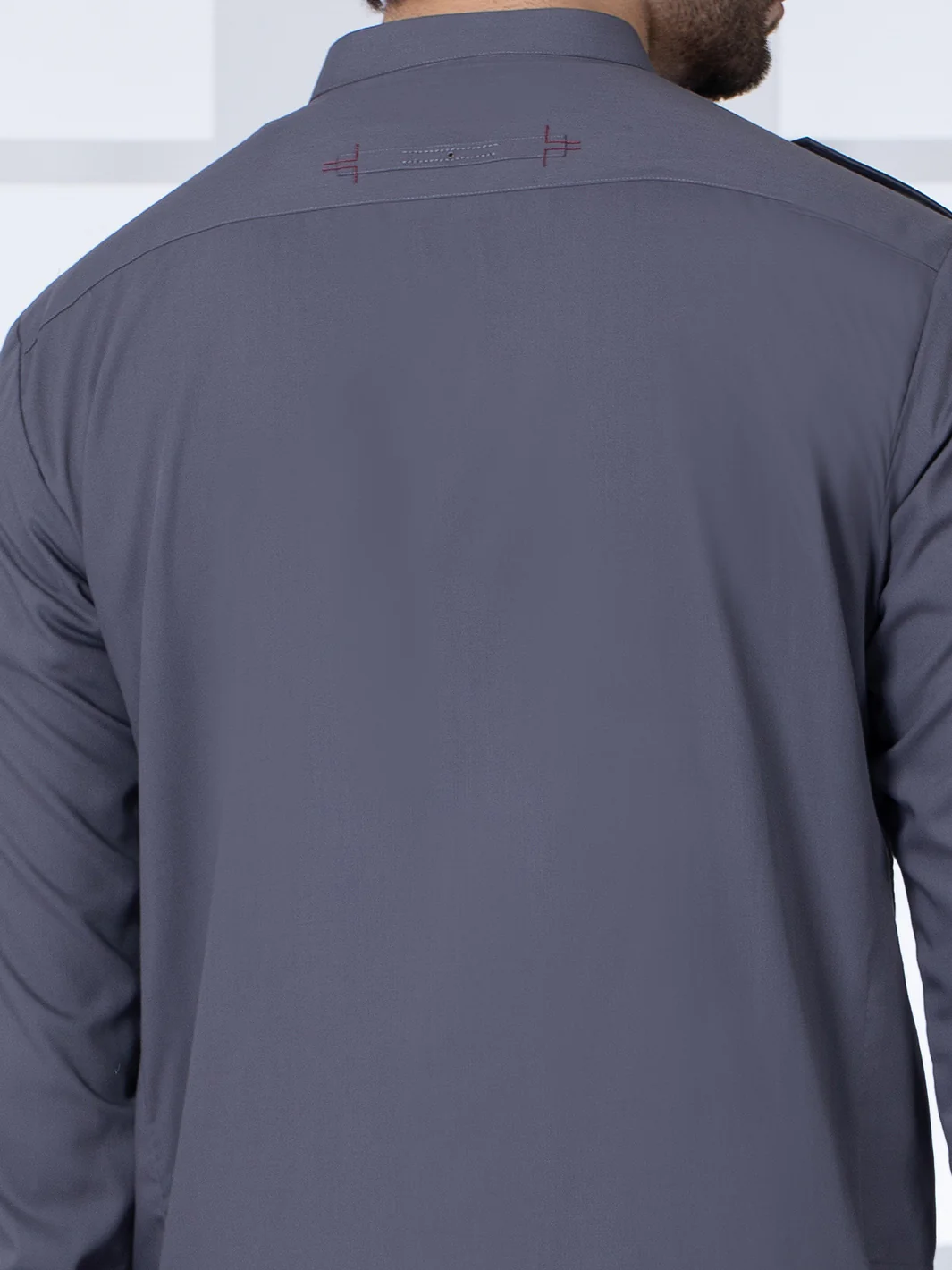 Grey Blended Kurta Trouser - AL-KT-2809 - Image 6