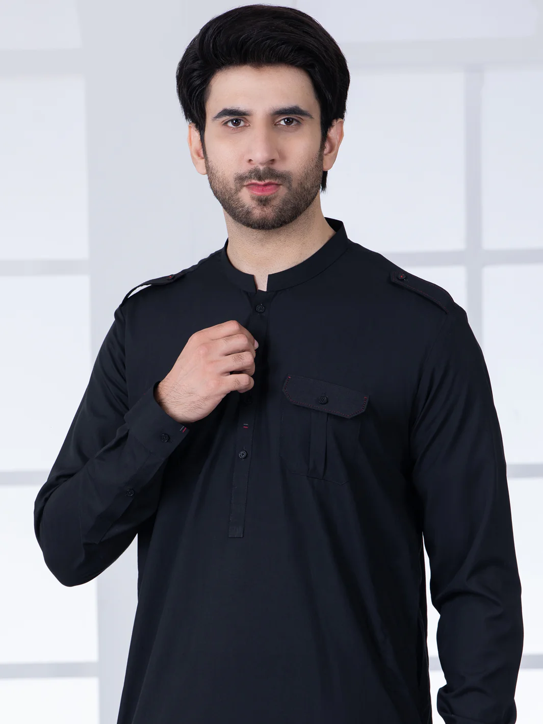 Black Kurta Trouser - AL-KT-2811 - Image 3