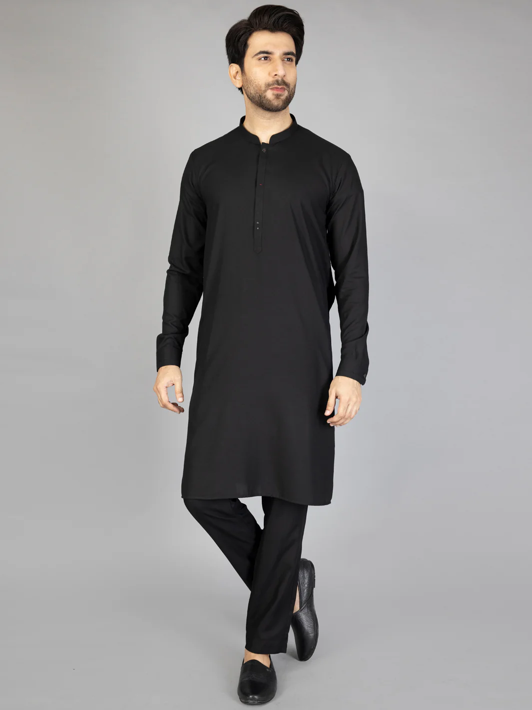 Black Blended Kurta Trouser - AL-KT-2880