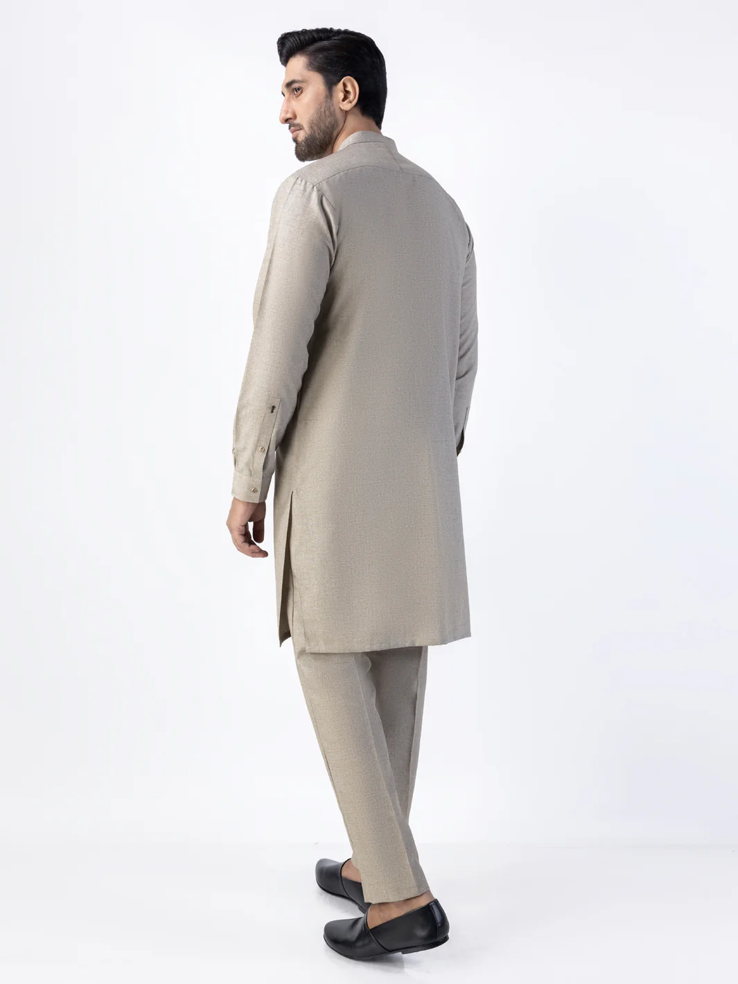 Khaki Blended Kurta Trouser - AL-KT-3024A - Image 2