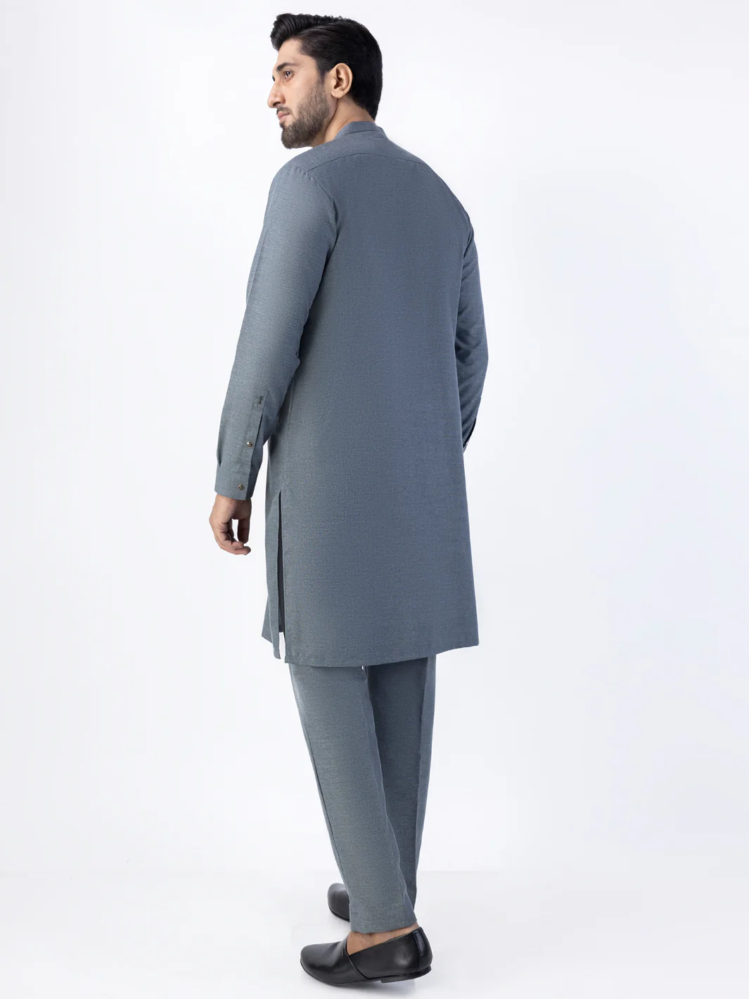 Grey Blended Kurta Trouser - AL-KT-3024C - Image 2