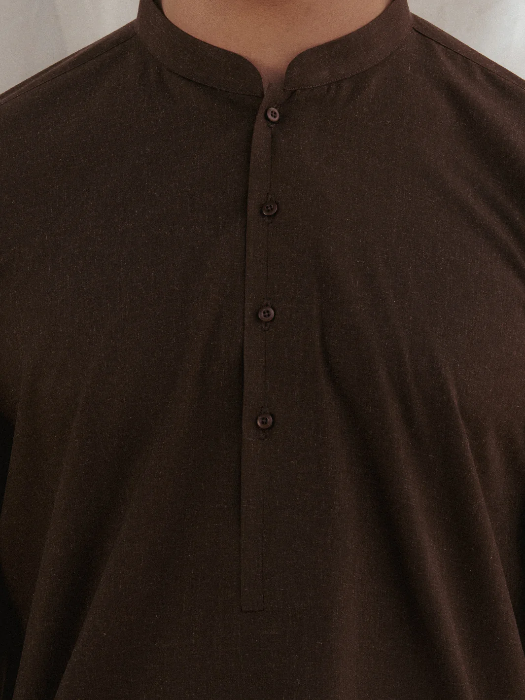 Dark Brown Blended Kurta Trousers - AL-KT-3179 - Image 3