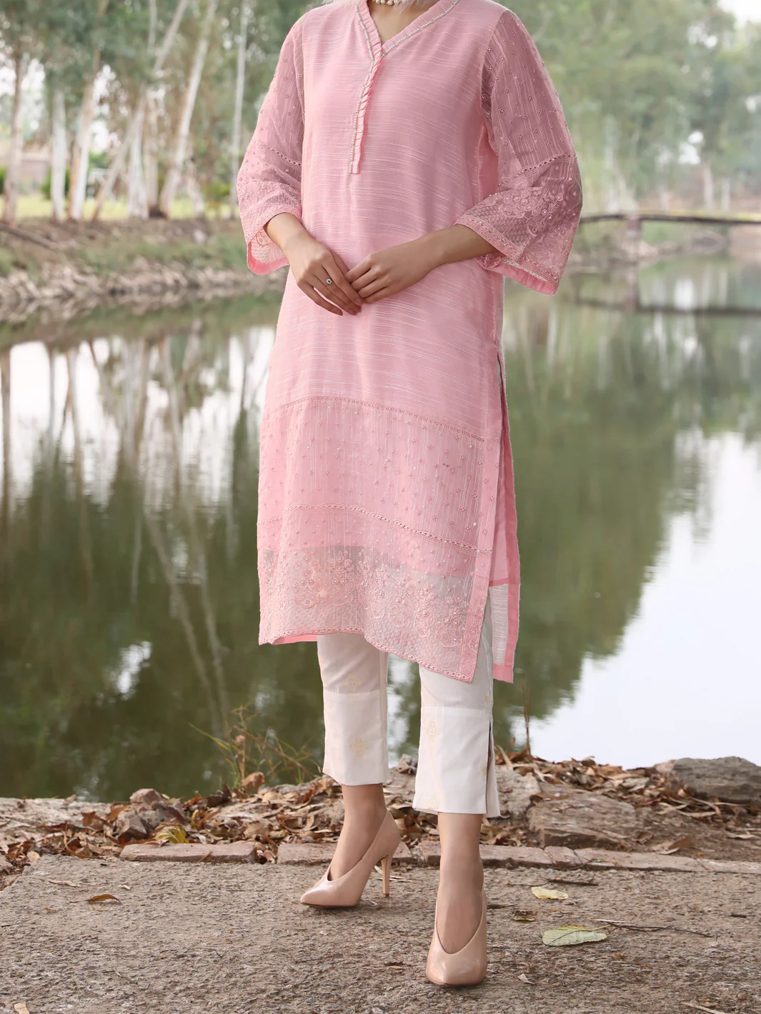 Pink Khaddi Tunic - AL-LK-779