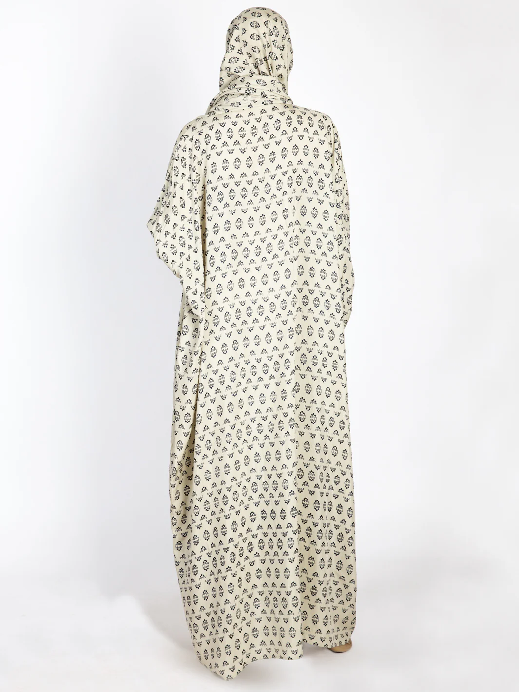 Beige Viscose Salah Robe - AL-LK-824A - Image 3