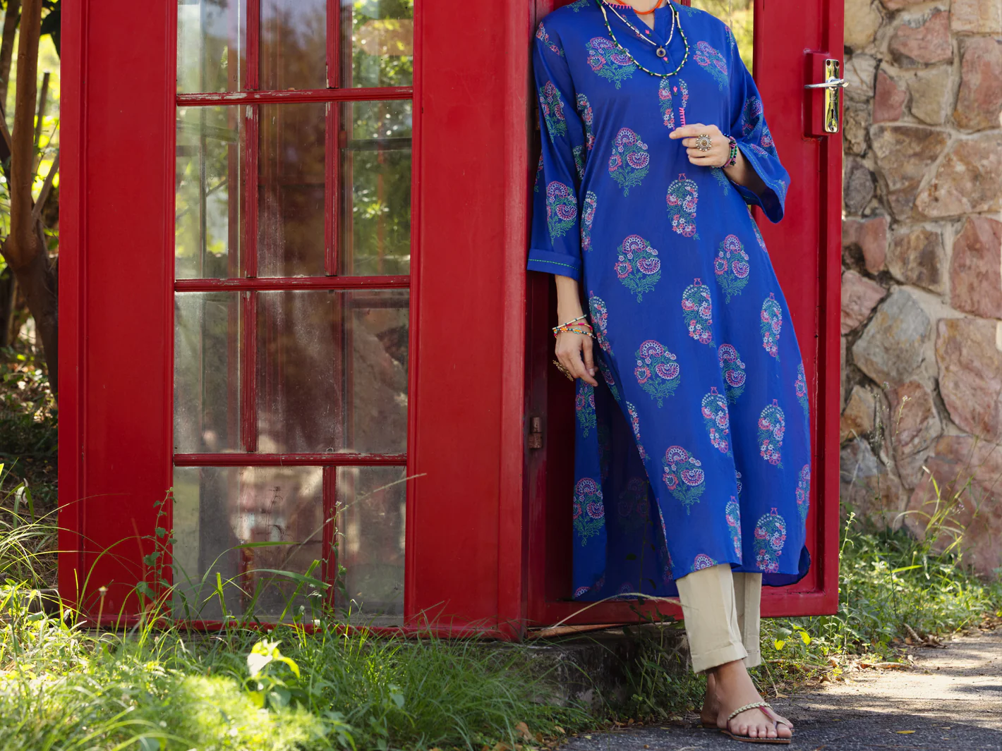 Blue Kurti - AL-LK-866 - Image 4