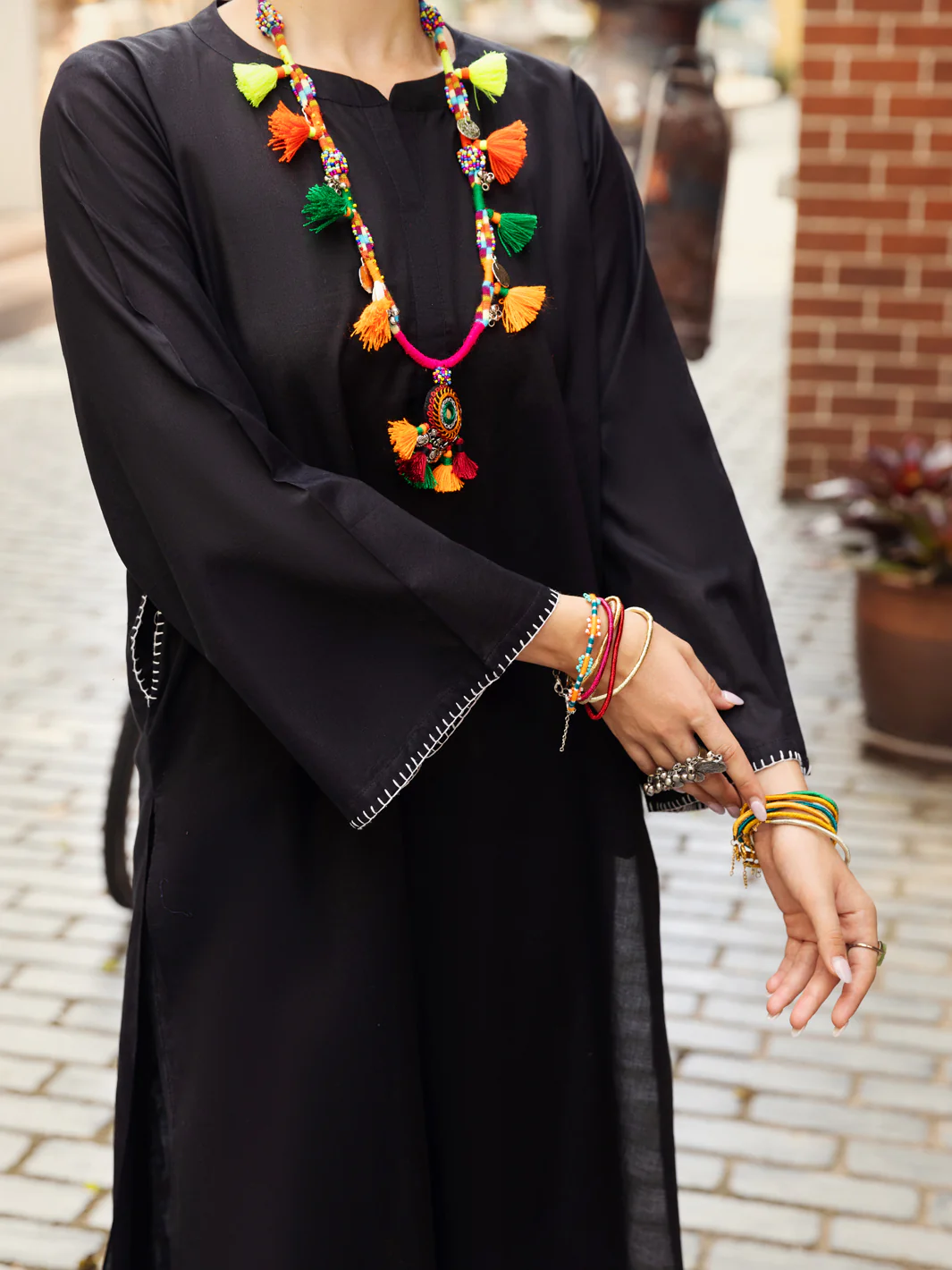 Black Kurti - AL-LK-871 - Image 5