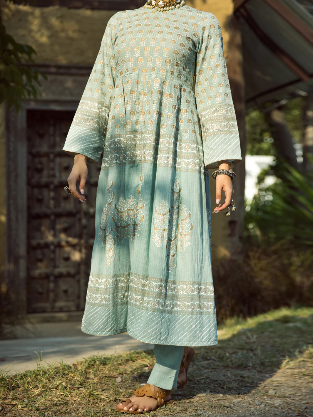 Sky Blue Kurti - AL-LK-879