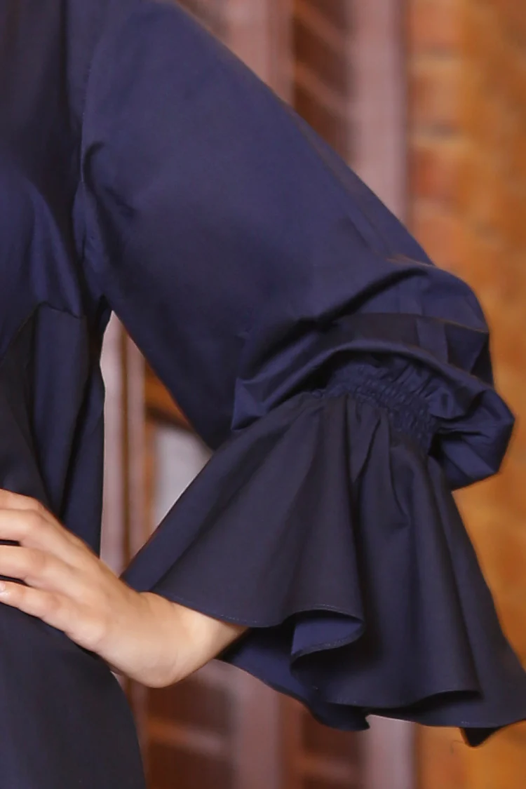 Blue Denim 2 Piece Formal Stitched - AL-LKS-194 - Image 3