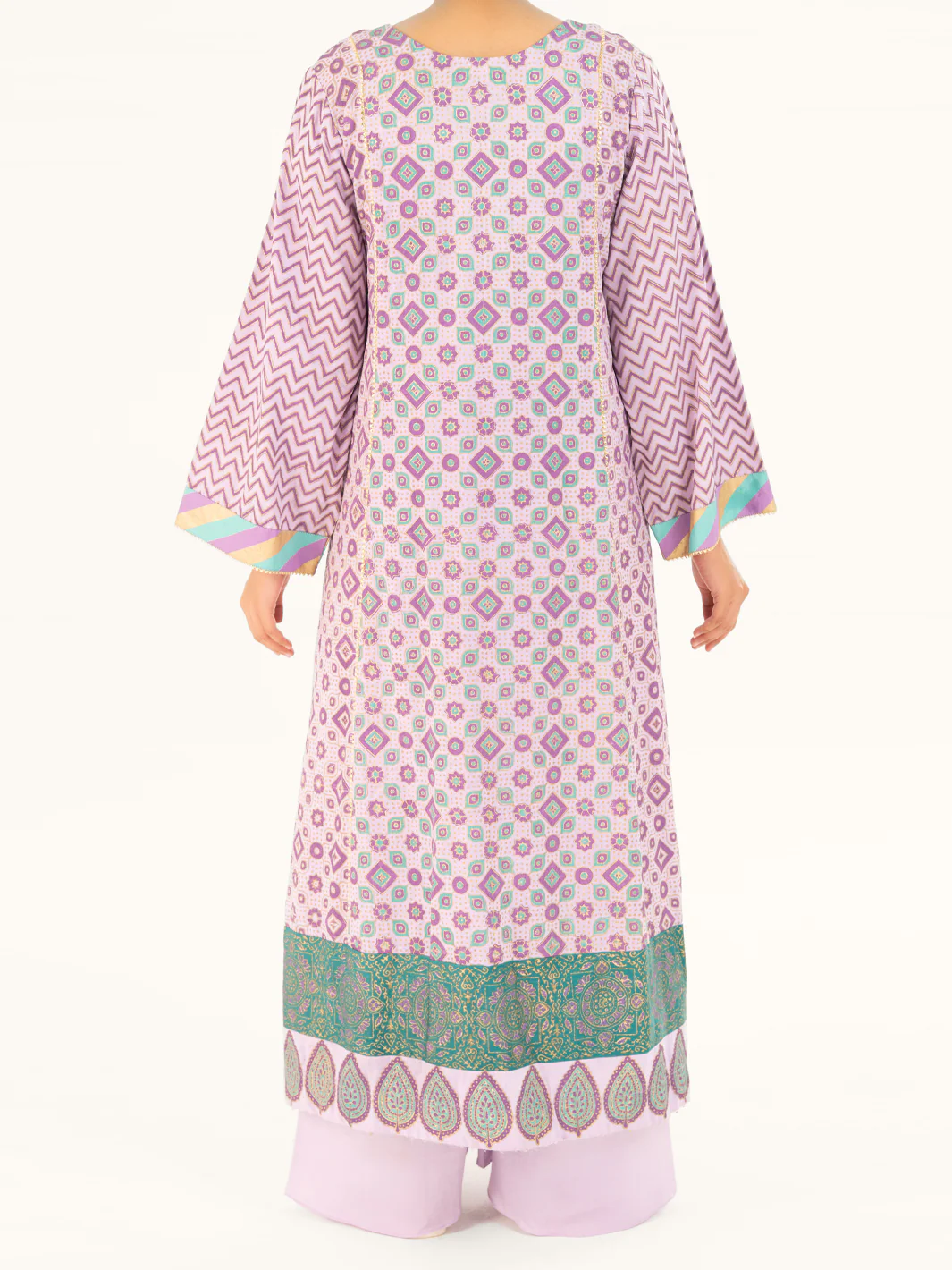 Purple Velvet Formal 2Pc Stitched - AL-LS-LKS-555 - Image 2
