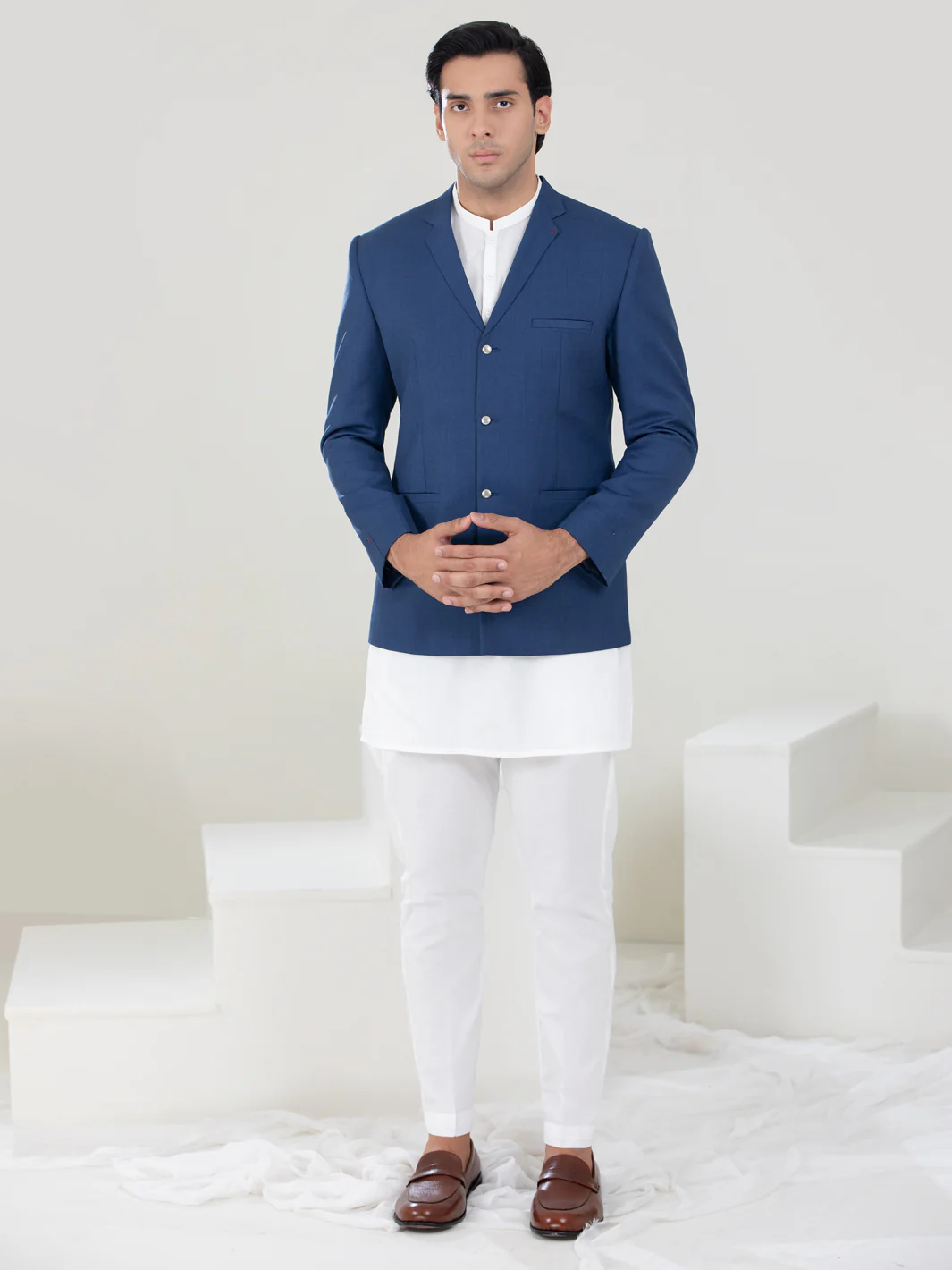 Blue Blended Prince Coat - AL-PCS-050 - Image 3