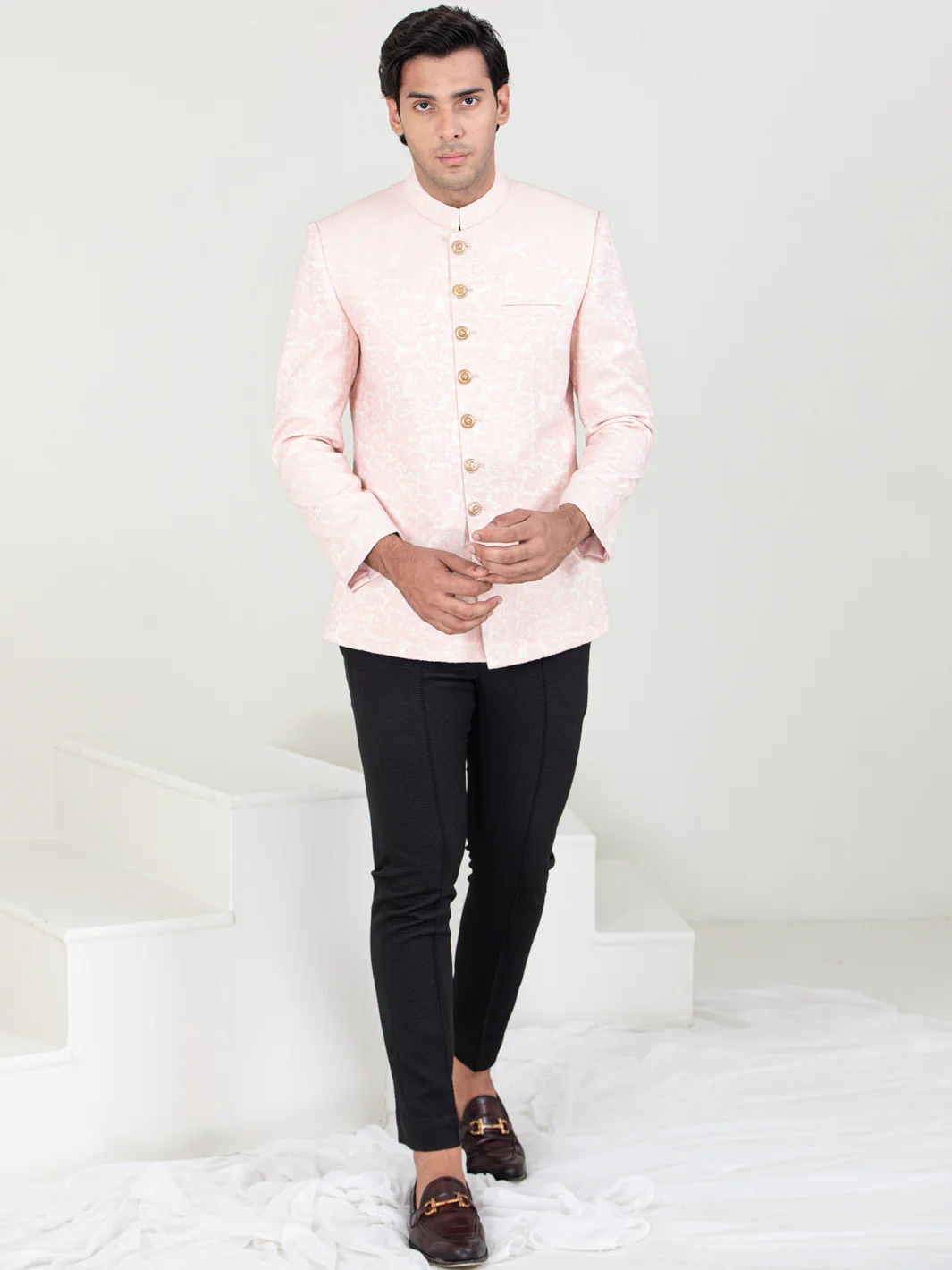 Pink Blended Prince Coat - AL-PCS-059 - Image 3