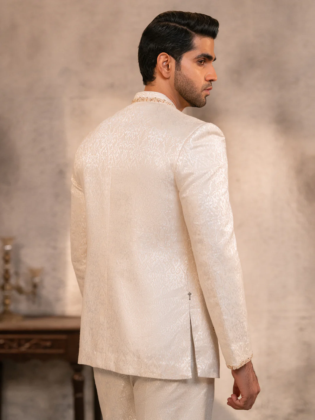 Cream Prince Coat - AL-PCS-076 - Image 5