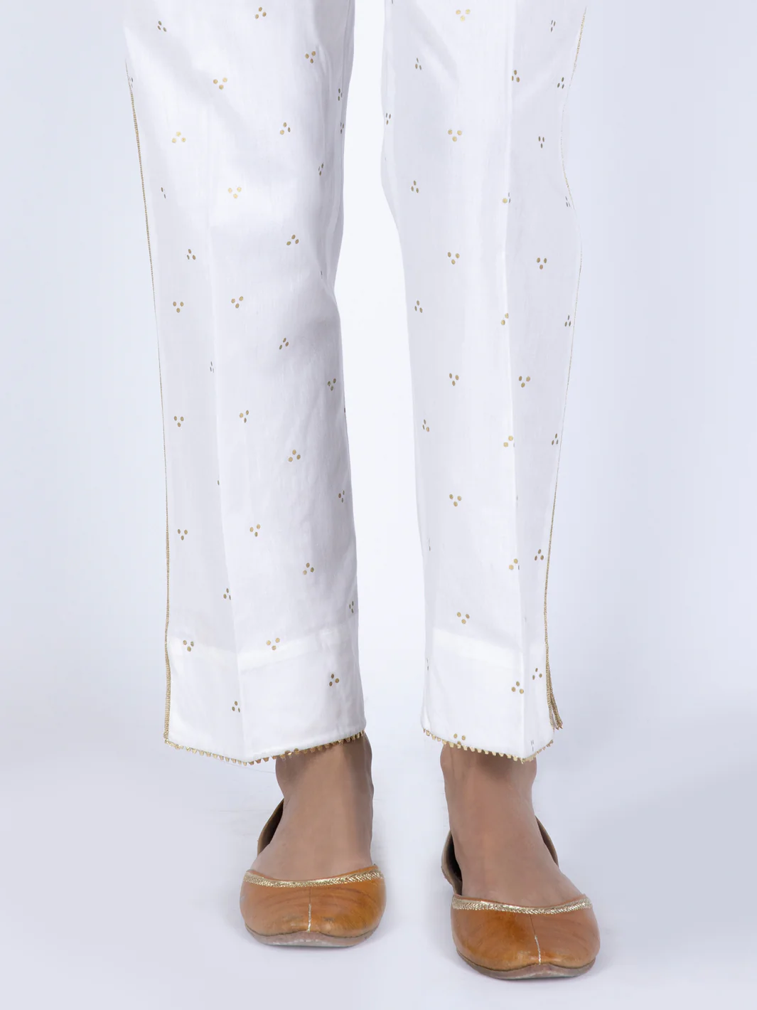 White Cambric Trousers - AL-T-627 - Image 2