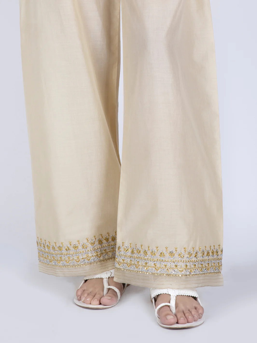 White Cambric Trousers - AL-T-629 - Image 2