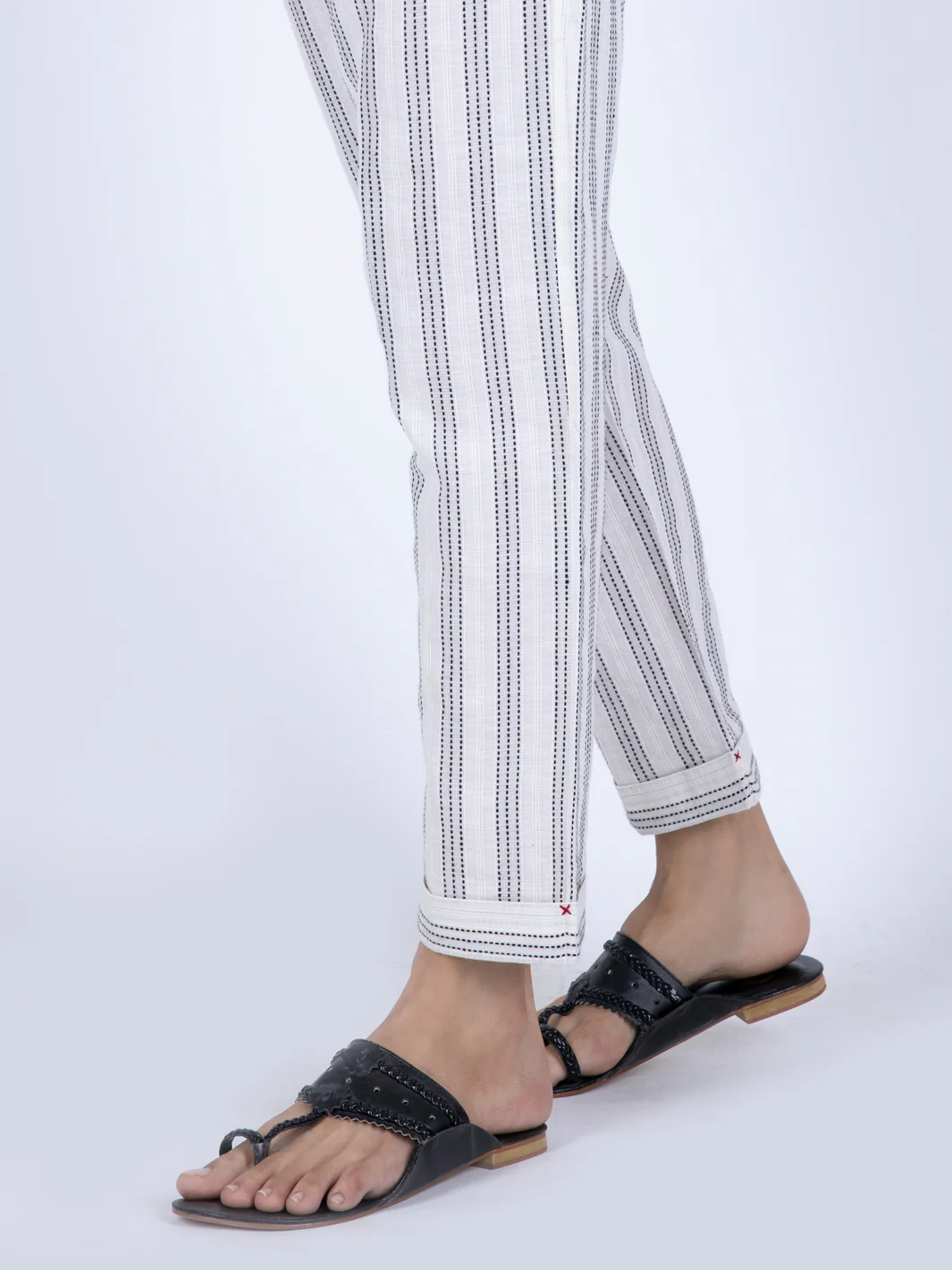 White Dobby Trousers - AL-T-630 - Image 2