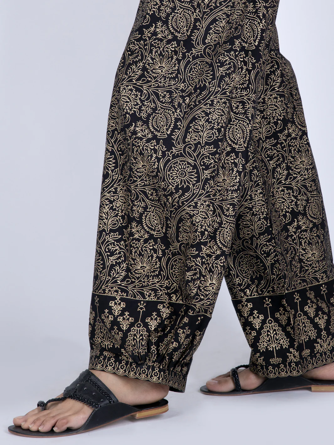 Black Cambric Trousers - AL-T-631 - Image 2