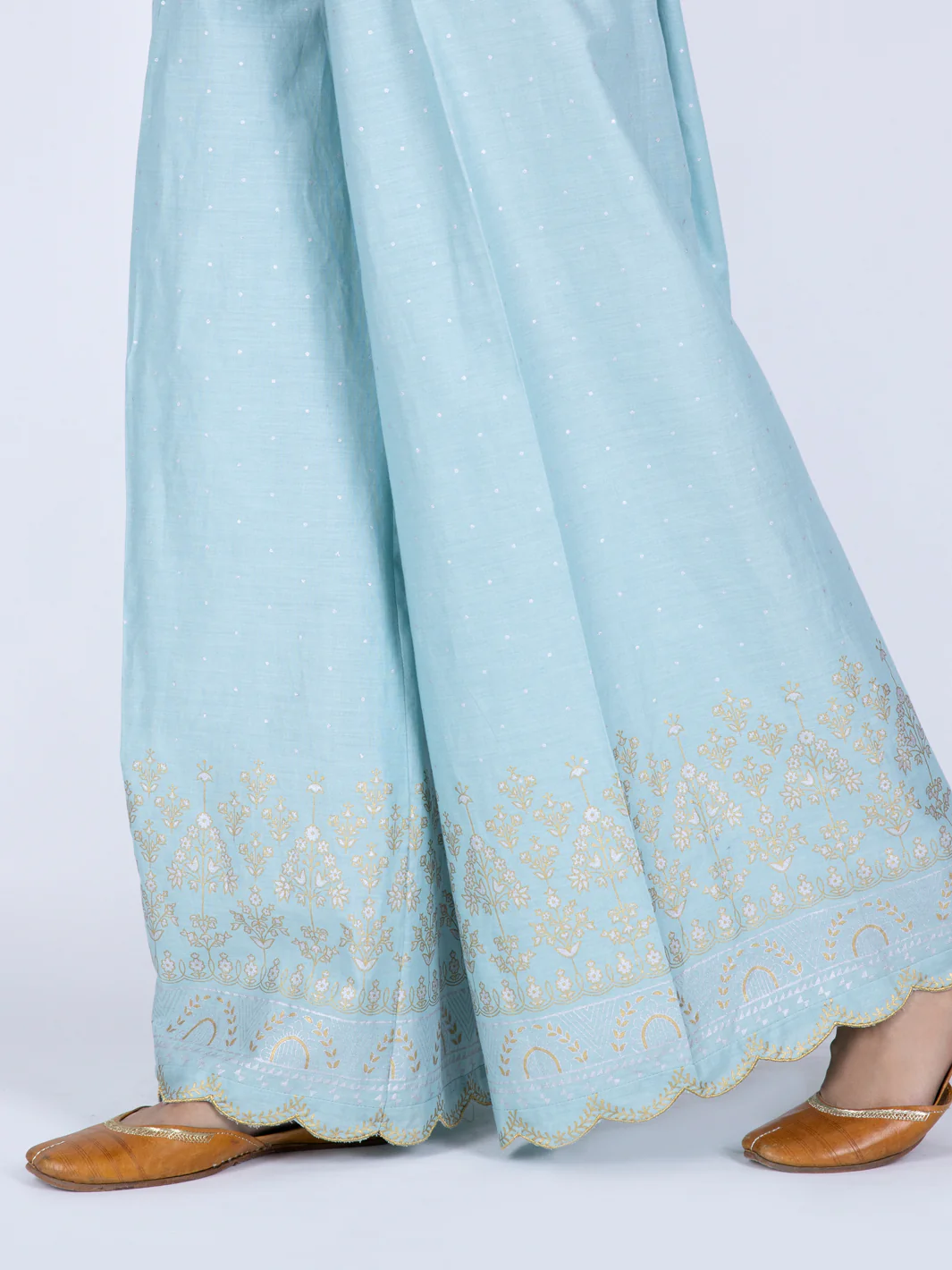 Ice Blue Dyed Trousers - AL-T-633 - Image 2