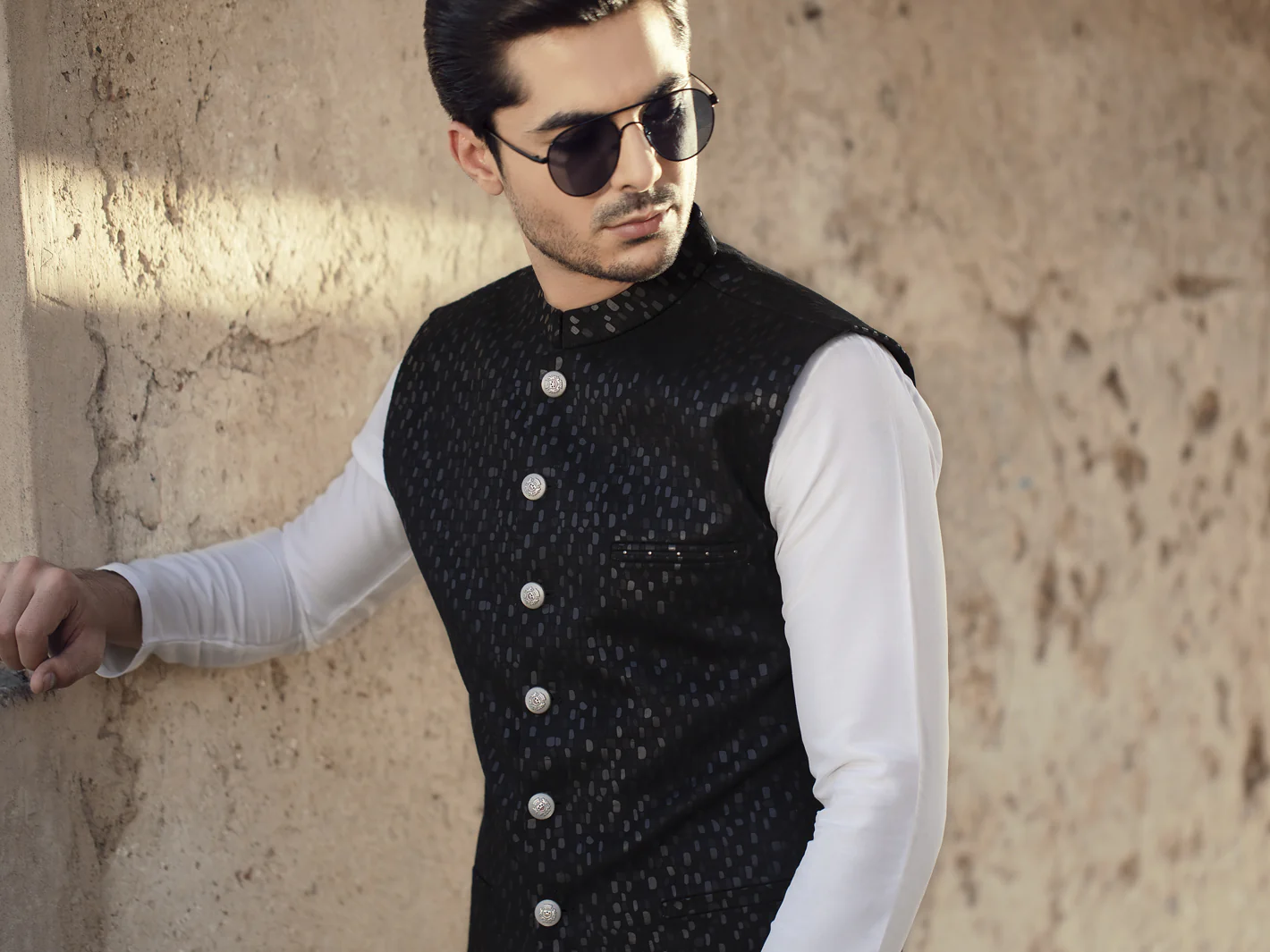 Black Blended Waistcoat - AL-WC-320 - Image 2
