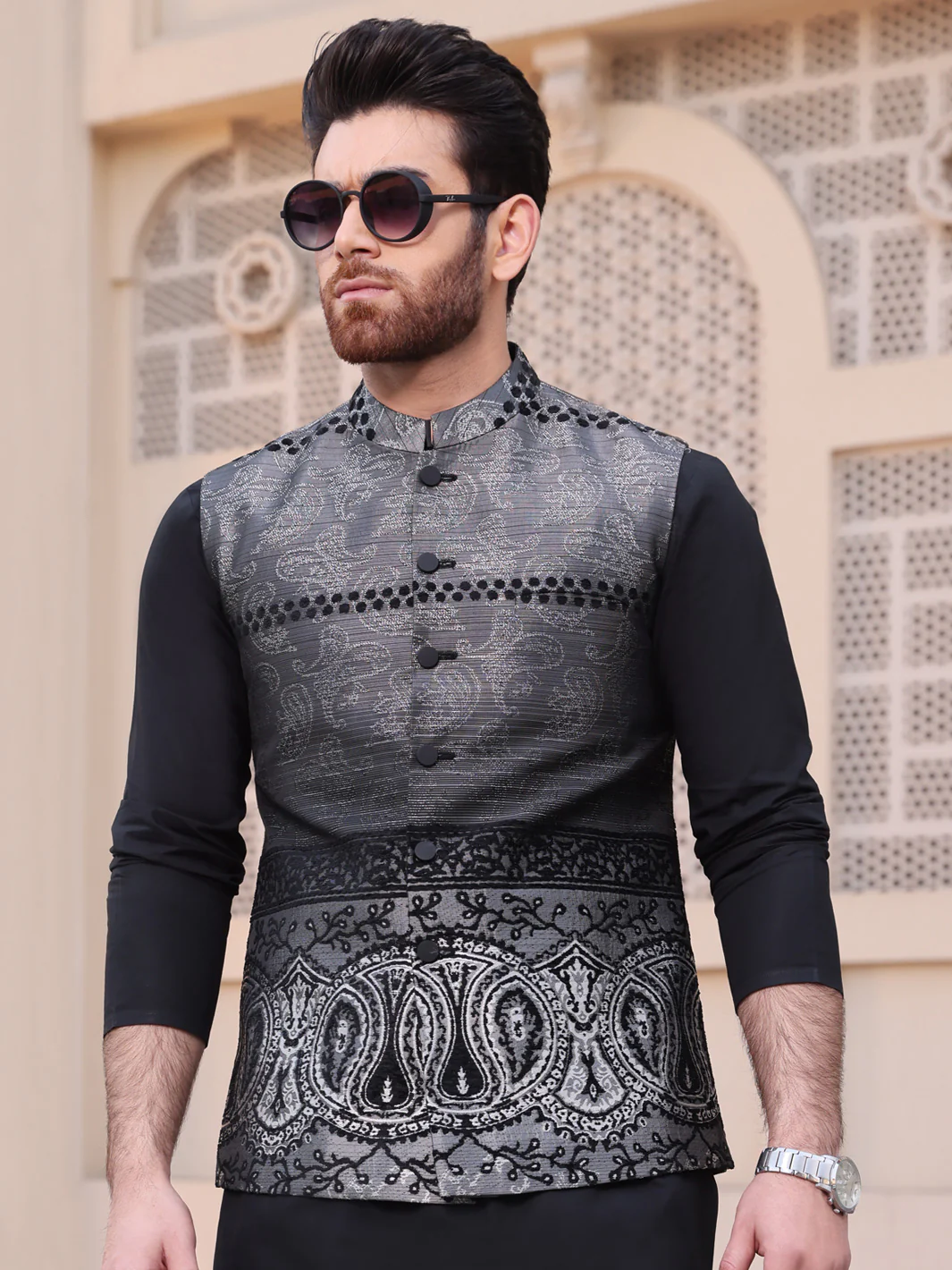 Grey Blended Waistcoat - AL-WC-348 - Image 2